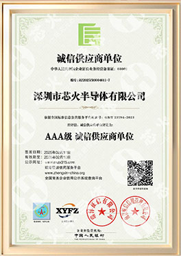AAA级诚信供应商单位